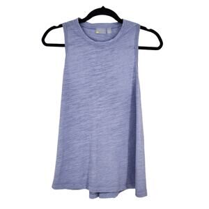 Zella Women's Shirred Back Light Blue Athletic Casual Gym Tank Top Size XS